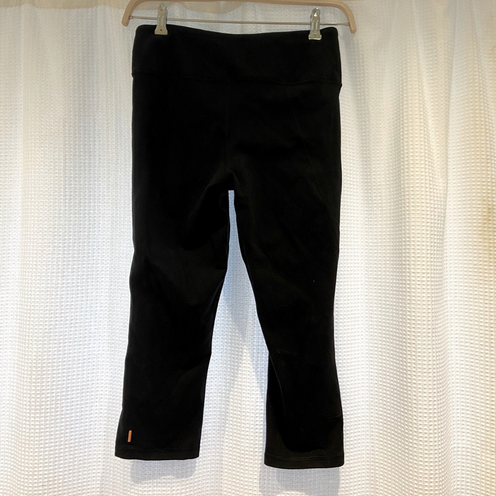 Lucy Tech Cropped Workout Pants, Black